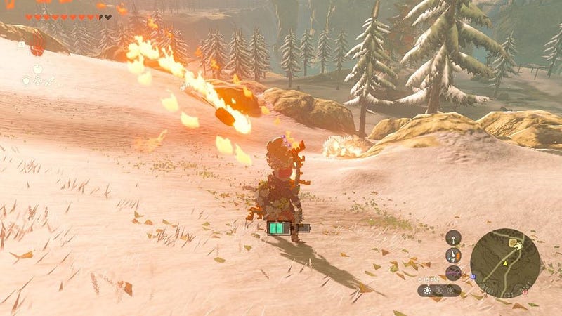 A Flame Emitter Boomerang in action